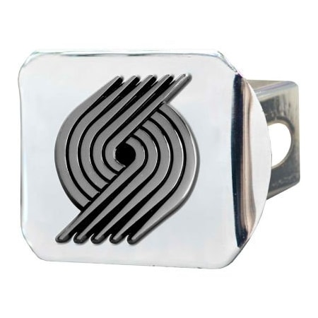 Fanmats NBA - Portland Trail Blazers - 3-D Chrome Hitch Cover 3-3/8" x 4" - 15135 15135